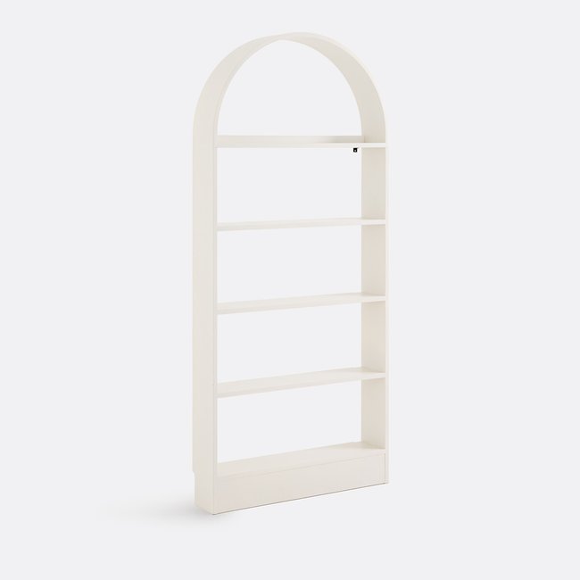 Bibliothèque arche, faible profondeur, MATHÉO Couleur greige <span itemprop=