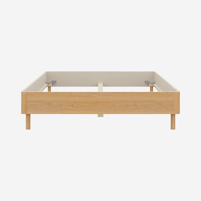 Cadre de lit bois ORSON Couleur naturel clair <span itemprop=