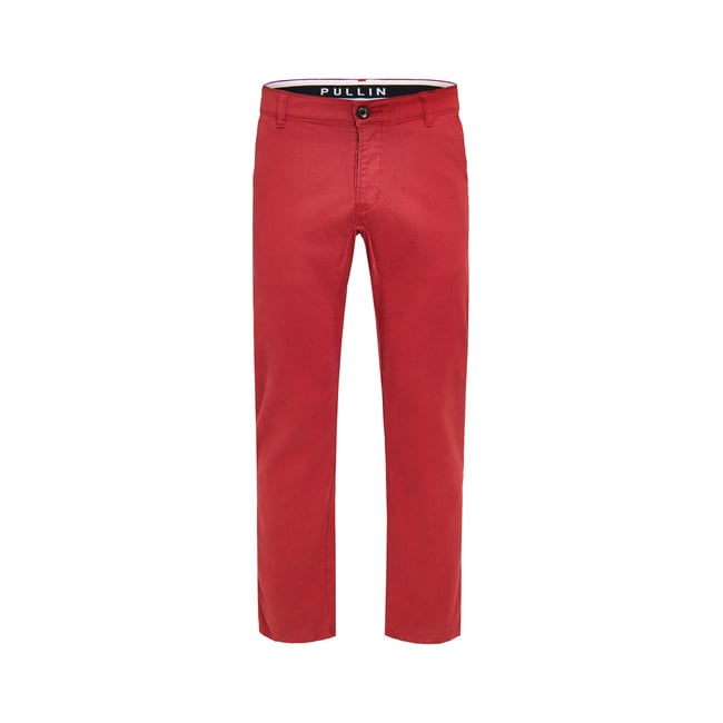 PANTALON CHINO CHERRY rouge <span itemprop=