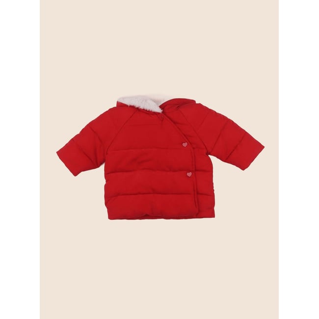 Parka - Très bon état rouge <span itemprop=