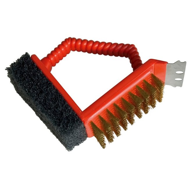 Brosse 3-en-1 rouge <span itemprop=