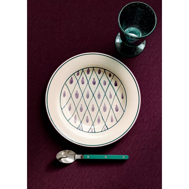 Assiette plate en gouttes décoratives - MANGO HOME