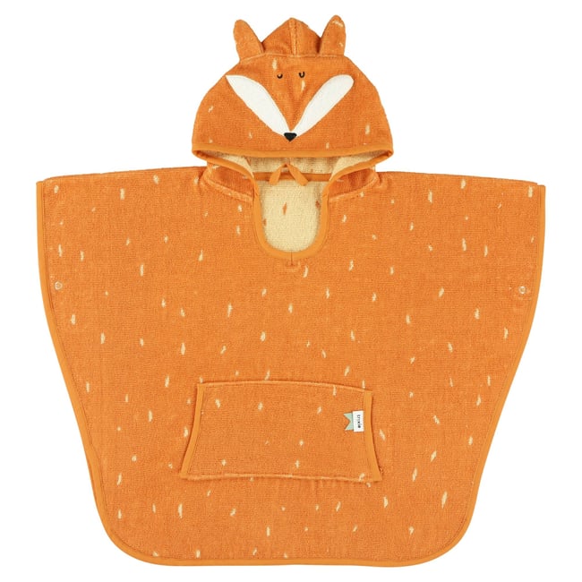 Poncho de bain enfant orange mr. fox <span itemprop=