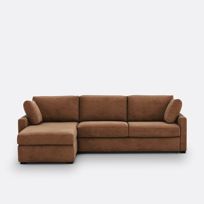 Textured fabric corner sofa bed, Bultex, Timor - LA REDOUTE INTERIEURS
