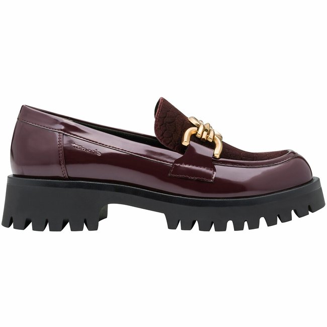 Loafers, burgundy red, TAMARIS