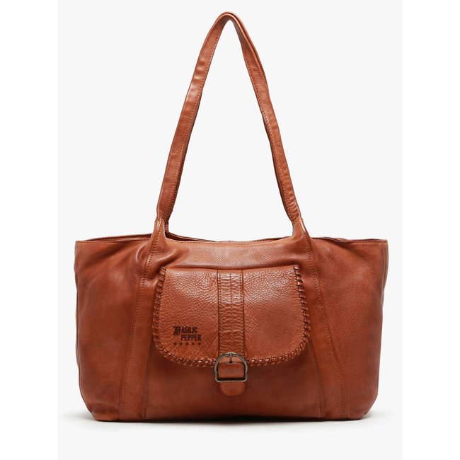 sac porté épaule Utility cuir - BASILIC PEPPER