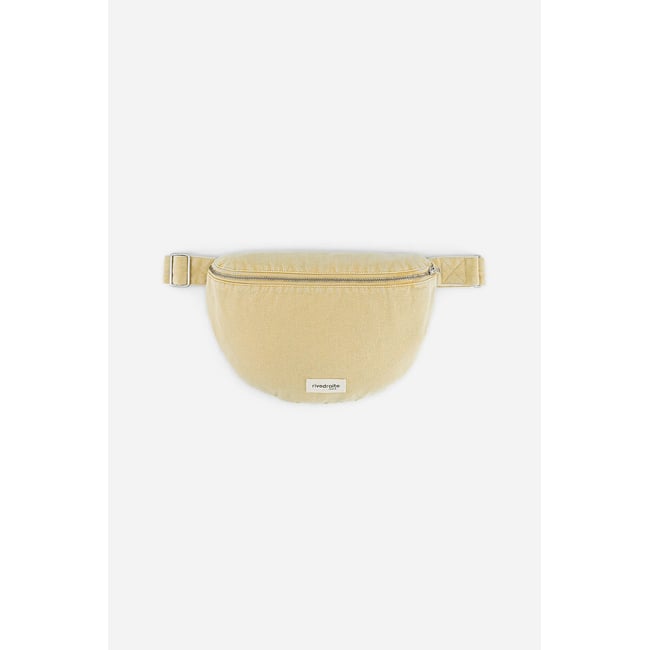 Sac banane zippé CUSTINE XL - THE WAIST BAG   beige <span itemprop=