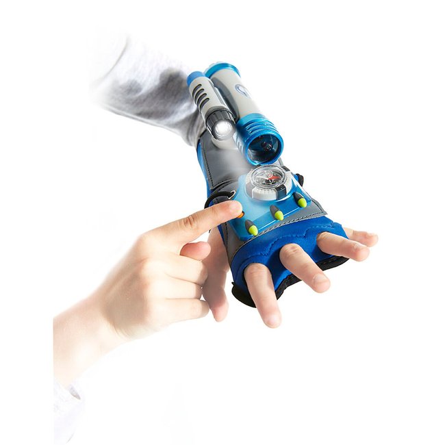 Gant de super espion 7 en 1 bleu/gris <span itemprop=