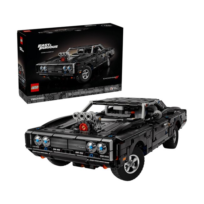 Technic Voiture Dodge Charger R/T de Fast and Furious noir <span itemprop=