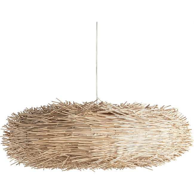 Suspension en rotin, Vacio Couleur brun naturel ratan tressé boho chic <span itemprop=