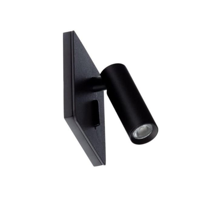 Applique liseuse led encastrable noir Benny Couleur noir <span itemprop=