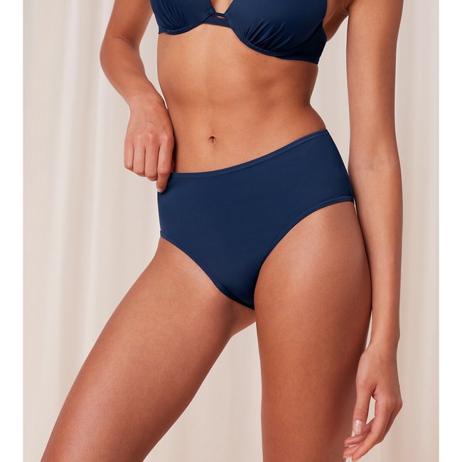 Summer Mix & Match Bikini Bottoms with High Waist, navy, TRIUMPH