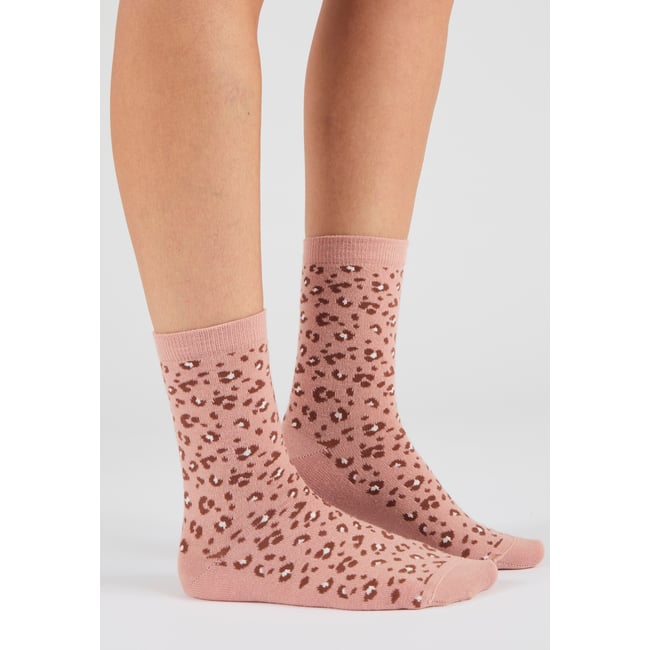 Mi-chaussettes laine et thermolactyl Lot de 3 lot rose <span itemprop=