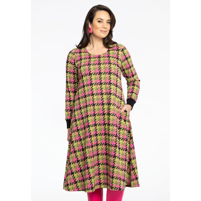 Robe avec fermeture éclair vert <span itemprop=