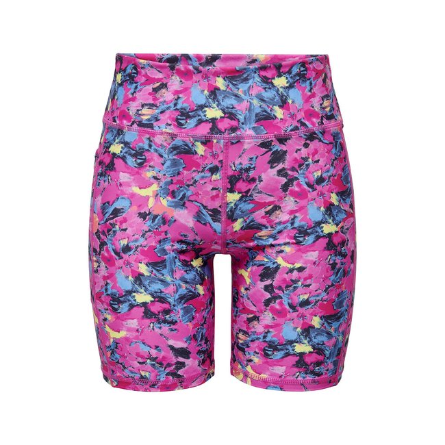 Pantalón corto de talle alto, Ryana rosa/azul <span itemprop=