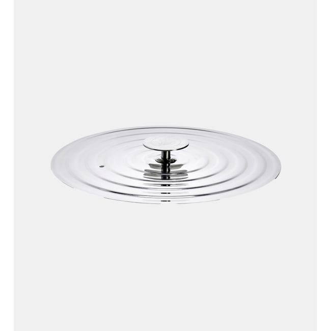 Couvercle universel pour poêle - de ø20 à ø24 cm gris <span itemprop=