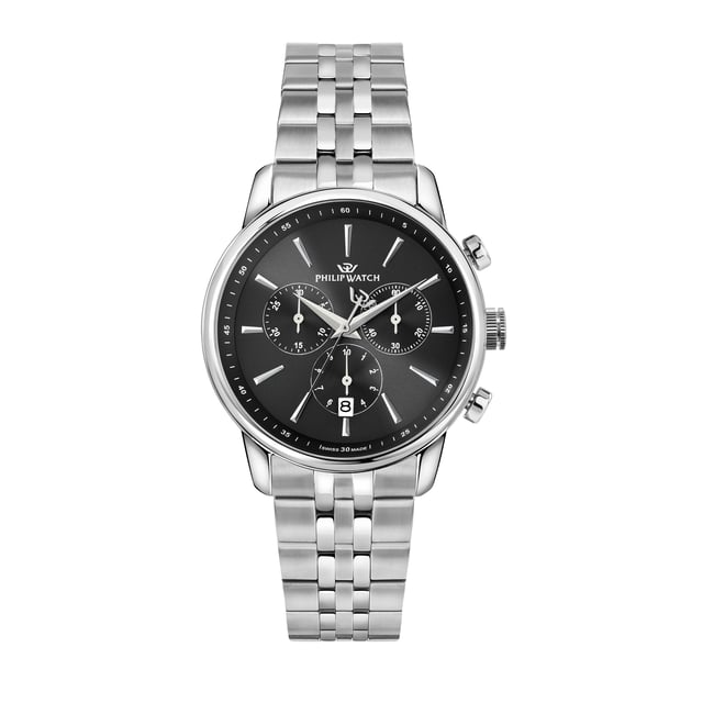 Montre-chronographe ANNIVERSARY noir, brillant <span itemprop=