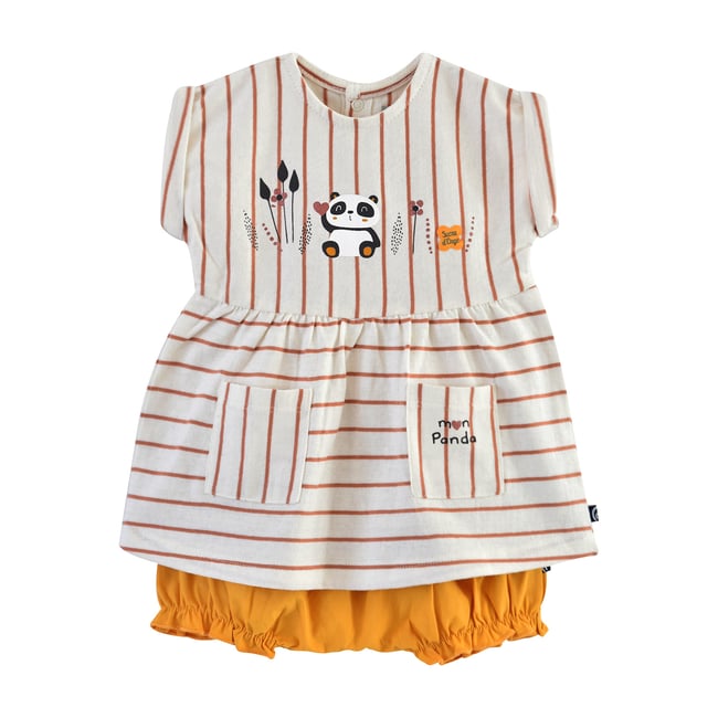 Ensemble robe bloomer engie jaune <span itemprop=