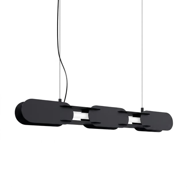 Suspension Acier Noir LED 1 Chain Couleur noir <span itemprop=