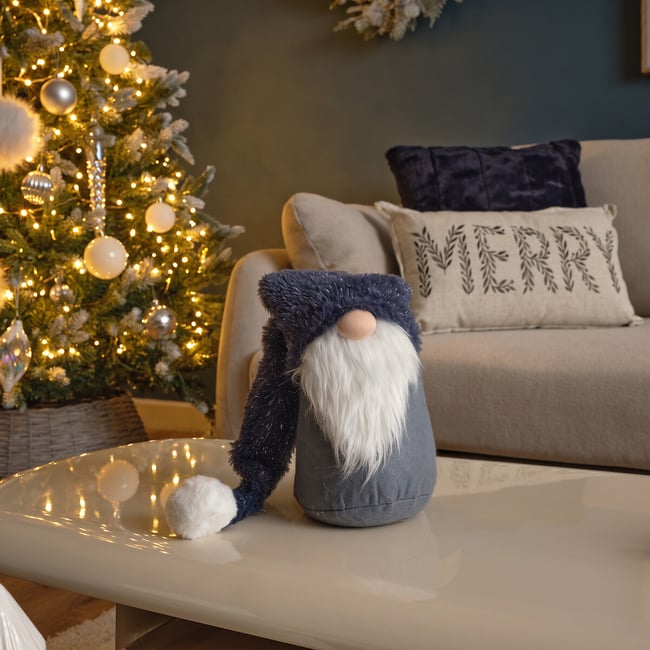 33cm Nordic Lights Long Hat Gonk, blue, SO'HOME