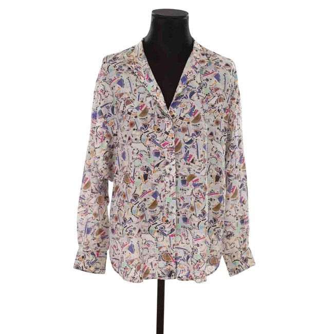 Blouse en soie - Très Bon État multicolore <span itemprop=