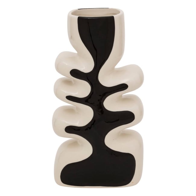 Vase TWIS Couleur noir et blanc <span itemprop=