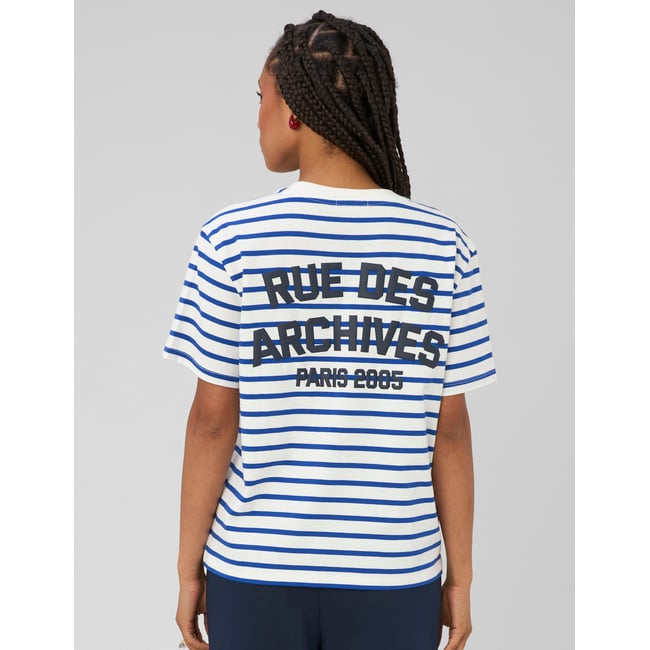 T-shirt rayé manches courtes - BZB