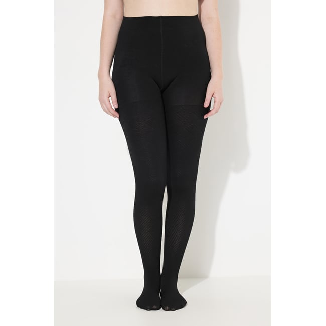 Collants en polaire thermique, avec motif noir <span itemprop=