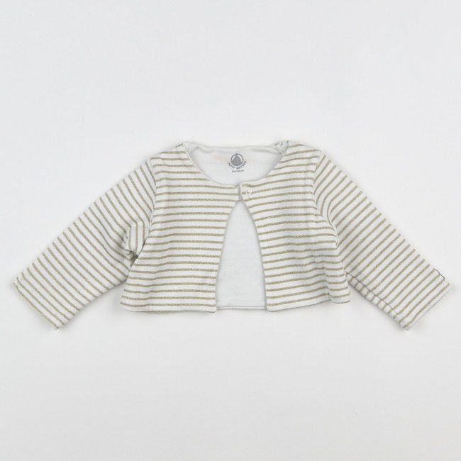 Sweat - Bon état blanc, or <span itemprop=