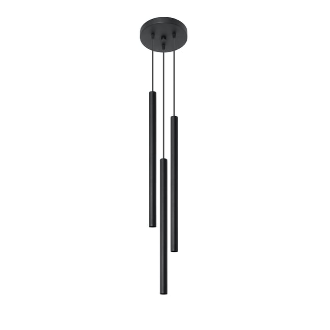 Suspension Acier Noir G9 3 Pastelo Couleur noir <span itemprop=