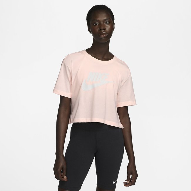 Cropped Top Sportswear Essential, Logo rosa <span itemprop=