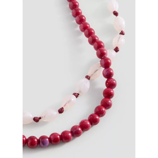 Pack 2 colliers combinés rouge <span itemprop=