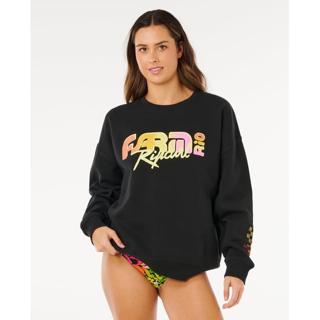 Sweat CARIOCA OVERSIZE noir <span itemprop=