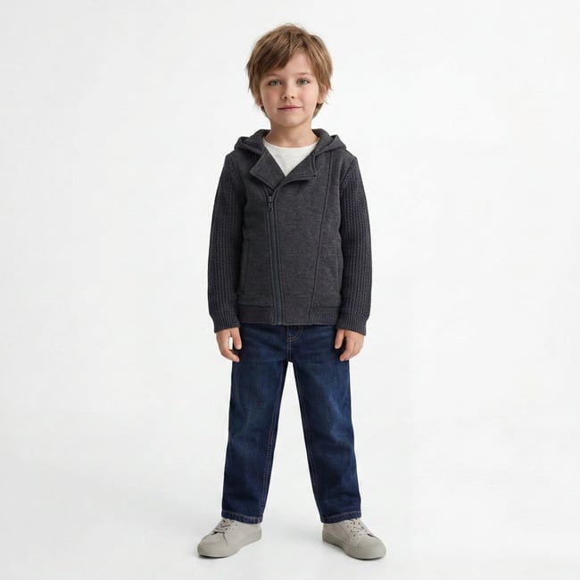Cardigan  - Très bon état gris <span itemprop=