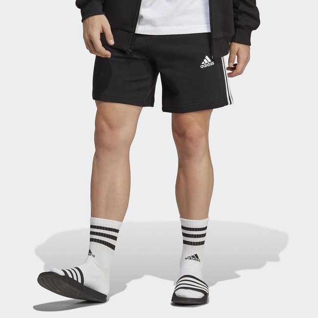 3-Stripes Sweat Shorts in Cotton black ADIDAS SPORTSWEAR