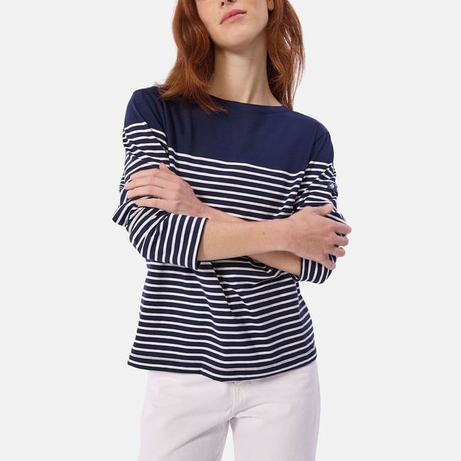 T-shirt alla marinara in cotone - PETIT BATEAU