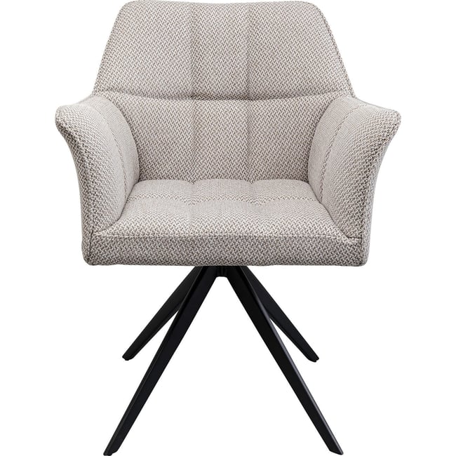 Chaise avec accoudoirs pivotante, THINKTANK Couleur gris <span itemprop=