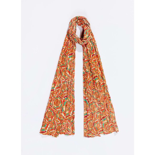 Foulard voile de coton bio imprimée LAVANDI - LA FIANCÉE