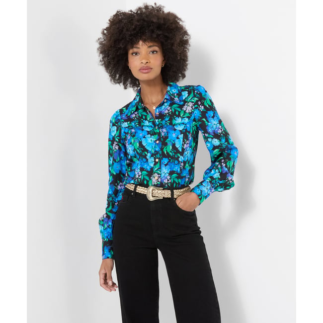 Blouse Fleurie Remarquable Helena multicolore <span itemprop=