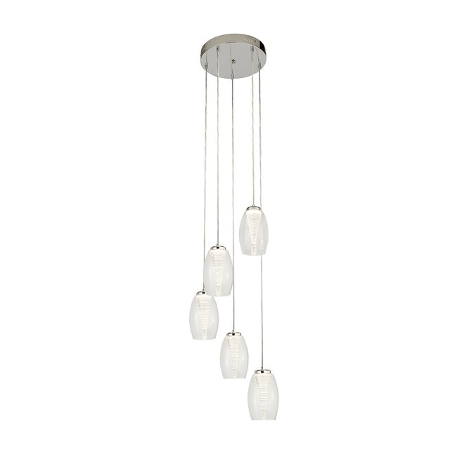 Elias 5 Light Multi-Drop Pendant Ceiling Light - SO'HOME
