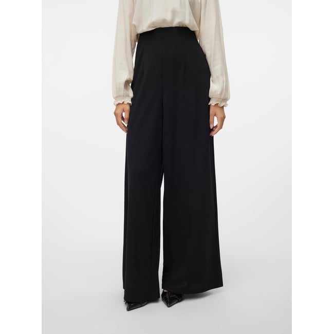 Pantalon À Jambe Large noire - black <span itemprop=