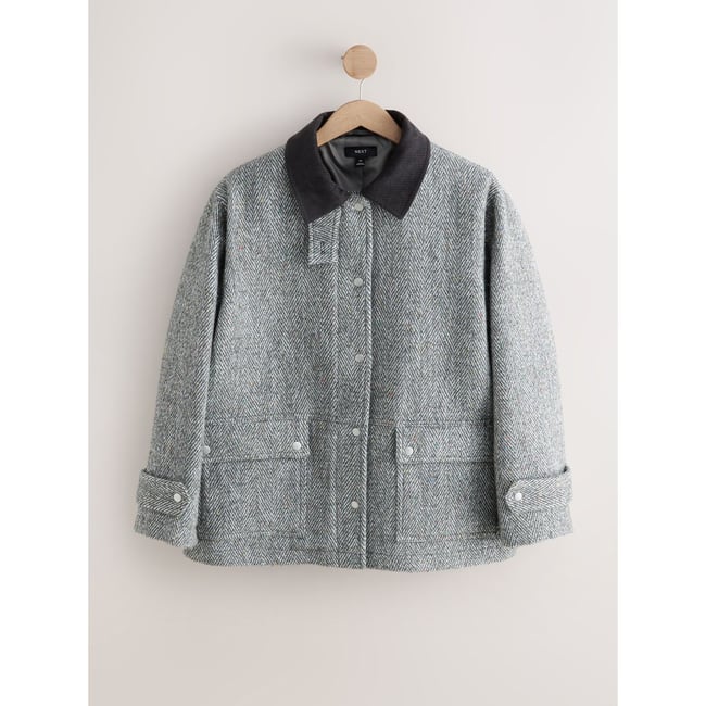 Manteau classique avec col en velours côtelé - NEXT