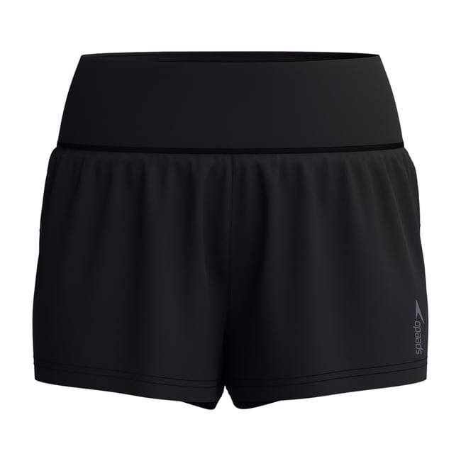 Short de bain à taille élastiquée LOOKOUT noir <span itemprop=