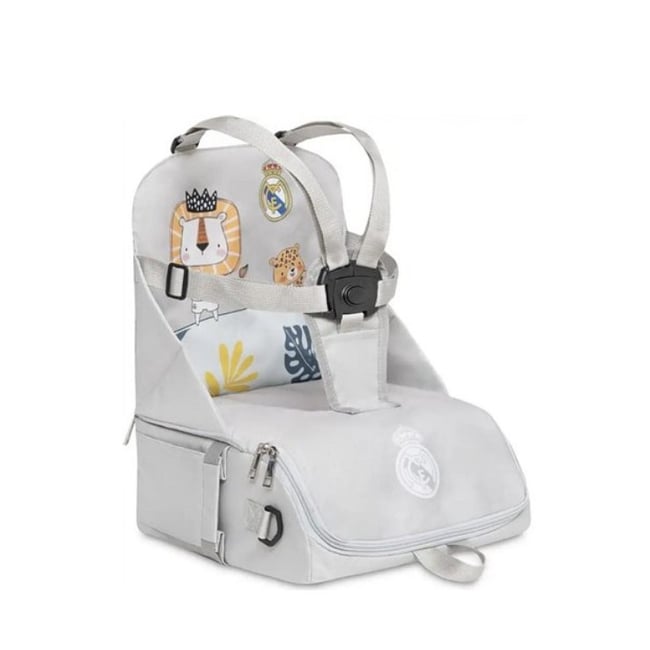 Chaise haute portable Real Madrid grise - INTERBABY