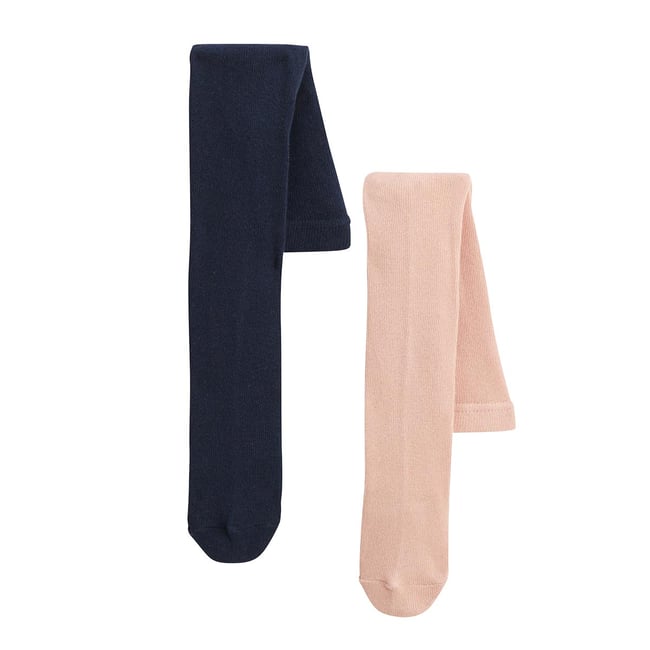 Lot de 2 paires de collants enfant Tchatcha bleu <span itemprop=