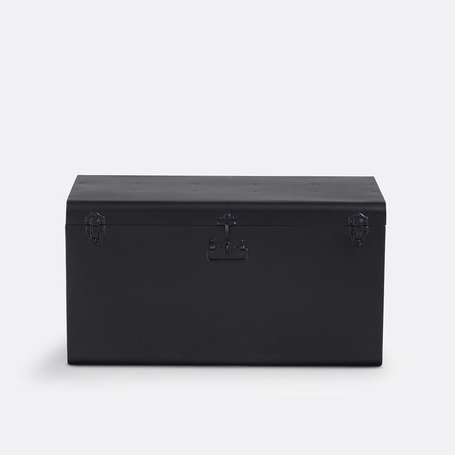 Masa xxl metal storage trunk, black, La Redoute Interieurs | La