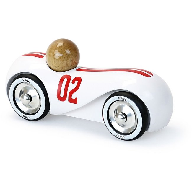 Voiture Streamline vintage blanche - VILAC