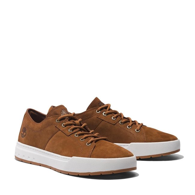 Low-Top-Sneakers Maple Grove Low aus Nubukleder braun <span itemprop=
