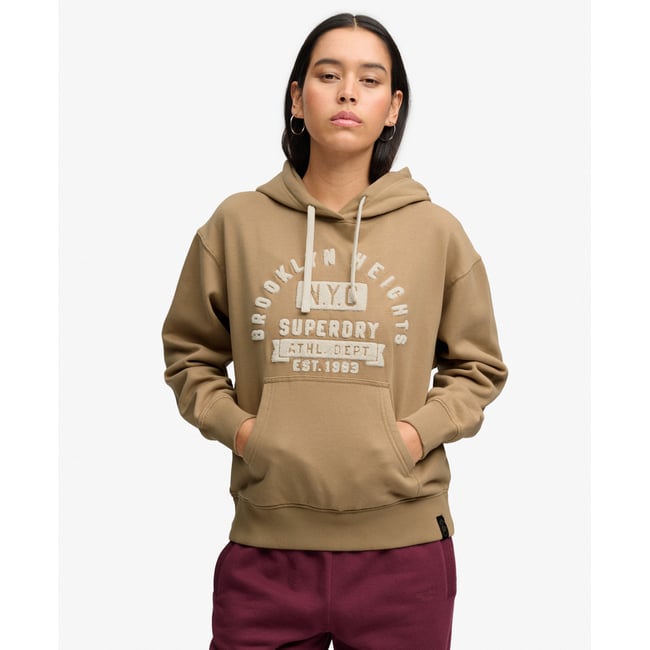 Sweat à capuche Vintage Prep Chenille Coupe Décontractée - SUPERDRY