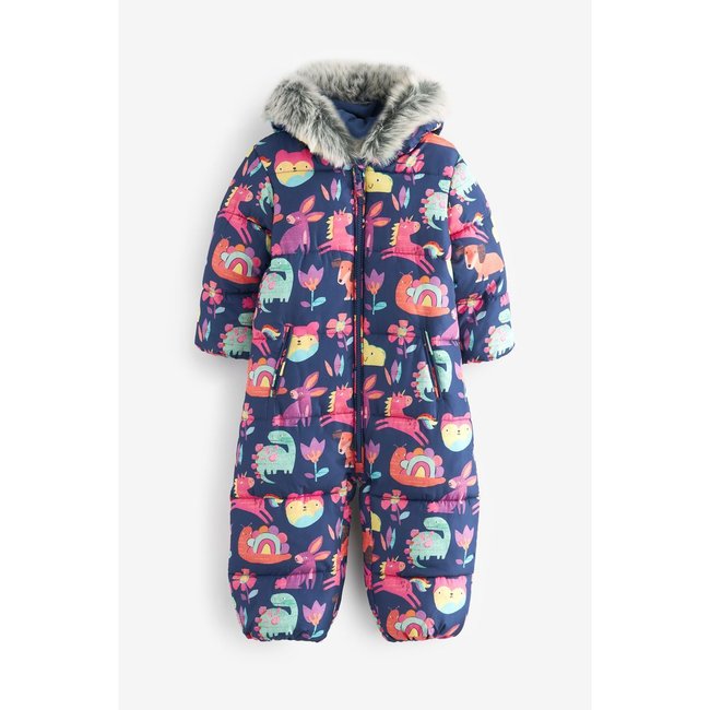 Combinaison de ski imperméable bleu marine <span itemprop=